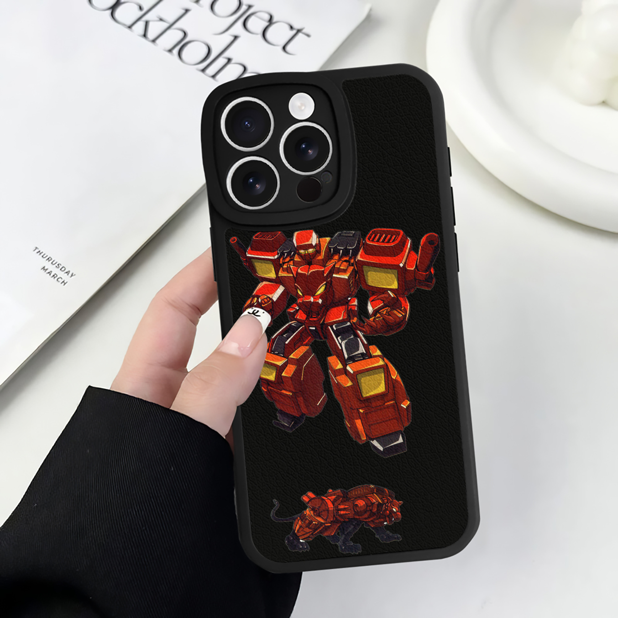 （画像用）  【iPhone 16シリーズ対応】シリコンスマホケース（レザー調） 材質：シリコン
